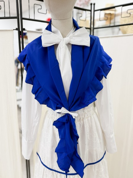 CONJUNTO FALDA Y PIQUILLO SONIQUETE AZUL